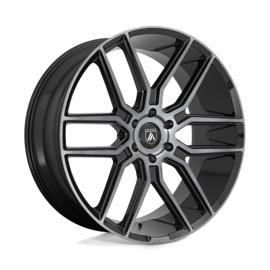 ABL28-24106330GY - Asanti ABL-28 Baron 24X10 6X135  30mm Gloss Black With Gray Tint - Asanti Wheels Canada