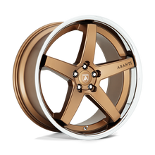 Load image into Gallery viewer, ABL31-22051235BR - Asanti ABL31 Regal 22X10.5 5X114.3  35mm Satin Bronze With Chrome Lip - Asanti Wheels Canada