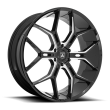 Charger l'image dans la galerie, ABL38-26106235BK - Asanti ABL-38 Monarch Truck 26X10 6X139.7  35mm Gloss Black Milled - Asanti Wheels Canada