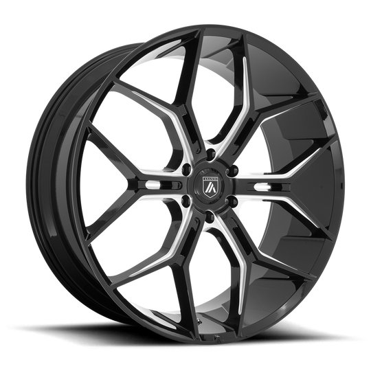 ABL38-24106235BK - Asanti ABL-38 Monarch Truck 24X10 6X139.7  35mm Gloss Black Milled - Asanti Wheels Canada