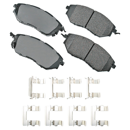 ACT1078A ProACT Ultra Premium Ceramic Disc Brake Pad Set Akebono Canada