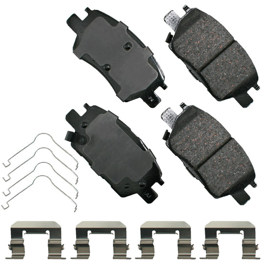ACT1844 ProACT Ultra Premium Ceramic Disc Brake Pad Set Akebono Canada