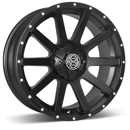AFD865RMB - RSSW Rambler 18X8 6X135 ET 25MM Bore 87.1MM Matte Black - RSSW Wheels Canada
