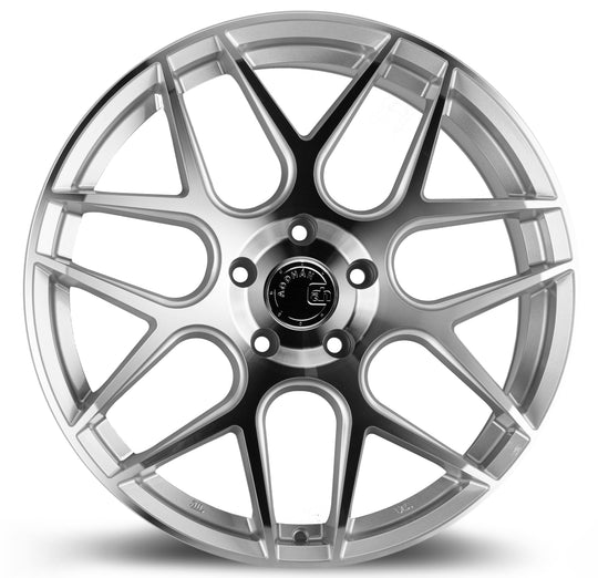 AFF21985512035SMF - Aodhan AFF2 19X8.5 5X120 ET 35mm Gloss Silver Machined Face - Aodhan Wheels Canada