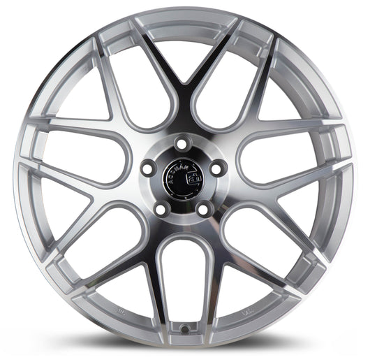 AFF21995511235SMF - Aodhan AFF2 19X9.5 5X112 ET 35mm Gloss Silver Machined Face - Aodhan Wheels Canada