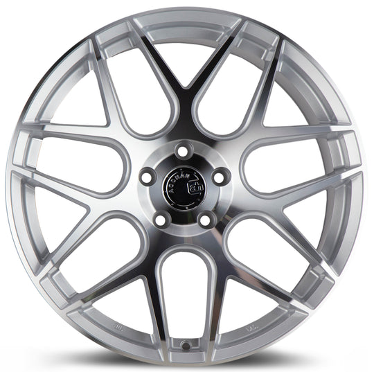 AFF220105511445SMF - Aodhan AFF2 20X10.5 5X114.3 ET 45mm Gloss Silver Machined Face - Aodhan Wheels Canada