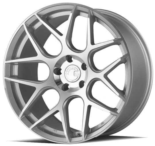 AFF220105511445SMF - Aodhan AFF2 20X10.5 5X114.3 ET 45mm Gloss Silver Machined Face - Aodhan Wheels Canada