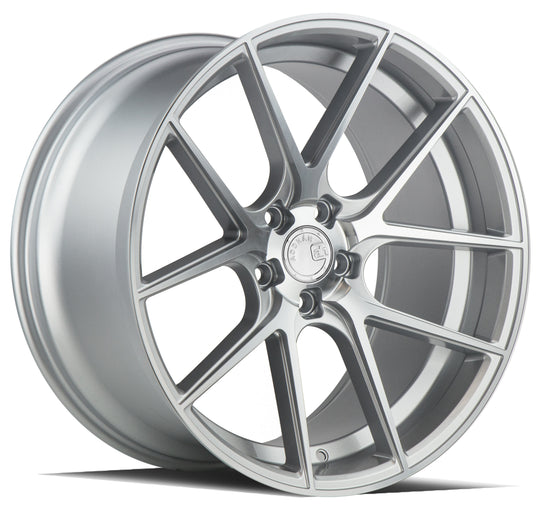 AFF320105511445SMF - Aodhan AFF3 20X10.5 5X114.3 ET 45mm Gloss Silver Machined Face - Aodhan Wheels Canada