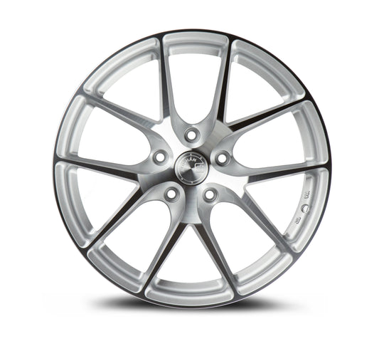 AFF71885512035SMF - Aodhan AFF7 18X8.5 5X120 ET 35mm Gloss Silver Machined Face - Aodhan Wheels Canada