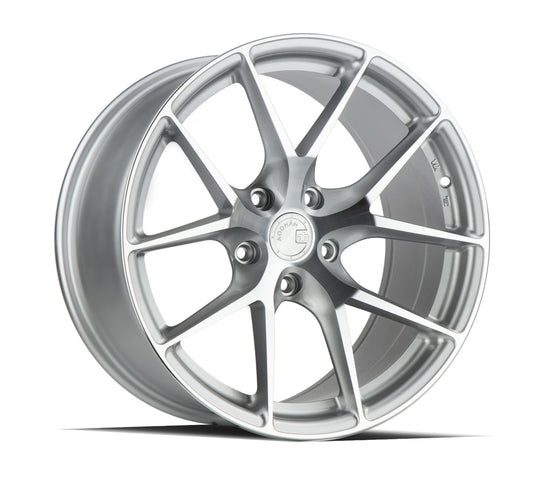 AFF71885512035SMF - Aodhan AFF7 18X8.5 5X120 ET 35mm Gloss Silver Machined Face - Aodhan Wheels Canada