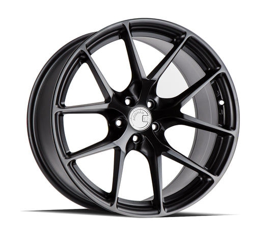 AFF71895511235MB - Aodhan AFF7 18X9.5 5X112 ET 35mm Matte Black - Aodhan Wheels Canada