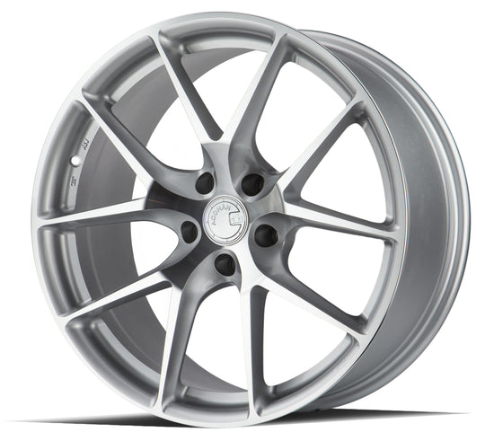 AFF71985511235SMF - Aodhan AFF7 19X8.5 5X112 ET 35mm Gloss Silver Machined Face - Aodhan Wheels Canada