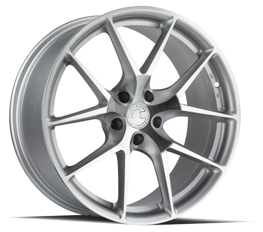 AFF71985511435SMF - Aodhan AFF7 19X8.5 5X114.3 ET 35mm Gloss Silver Machined Face - Aodhan Wheels Canada