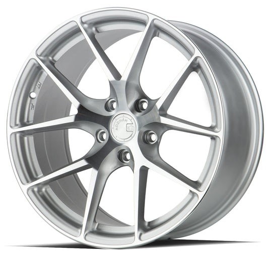 AFF71995511435SMF - Aodhan AFF7 19X9.5 5X114.3 ET 35mm Gloss Silver Machined Face - Aodhan Wheels Canada