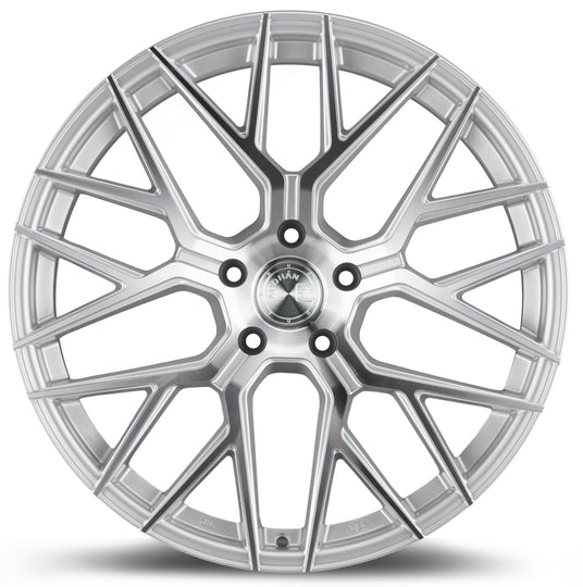 AFF920105512035SMF - Aodhan AFF9 20X10.5 5X120 ET 35mm Gloss Silver Machined Face - Aodhan Wheels Canada
