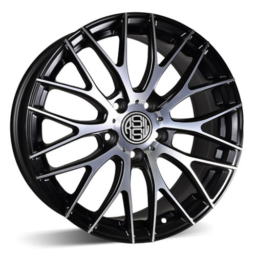 AGM857TBMF - RSSW Touring 18X8 5X105 ET 42MM Bore 56.6MM Black and Machined Face - RSSW Wheels Canada