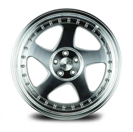 AH0118955114330SMF - Aodhan AH01 18X9.5 5X114.3 ET 30mm Silver with Machined Face - Aodhan Wheels Canada