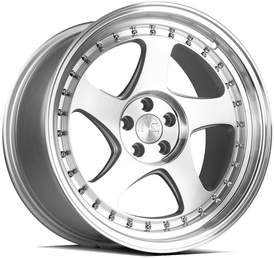 AH0118955114330SMF - Aodhan AH01 18X9.5 5X114.3 ET 30mm Silver with Machined Face - Aodhan Wheels Canada