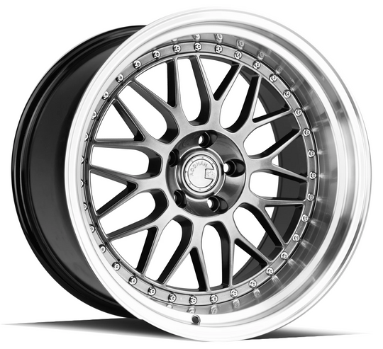 AH021985511435HB - Aodhan AH02 19X8.5 5X114.3 ET 35mm Hyper Black With Machined Lip - Aodhan Wheels Canada