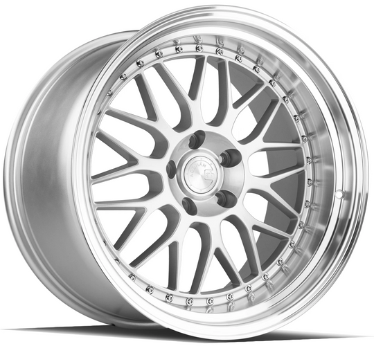 AH021995511235SML - Aodhan AH02 19X9.5 5X112 ET 35mm Silver With Machined Lip - Aodhan Wheels Canada
