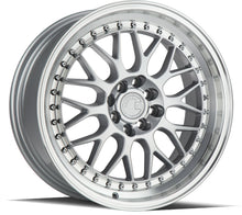 Load image into Gallery viewer, AH0217804100114335SML - Aodhan AH02 17X8 4X114.3 / 4X100 ET 35mm Silver with Machined Lip - Aodhan Wheels Canada