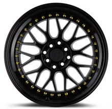 Load image into Gallery viewer, AH021780410011435GB - Aodhan AH02 17X8 4X100 / 4X114.3 ET 35mm Gloss Black ( Gold Rivet) - Aodhan Wheels Canada