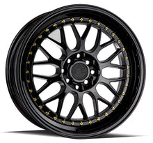 Load image into Gallery viewer, AH021780410011435GB - Aodhan AH02 17X8 4X100 / 4X114.3 ET 35mm Gloss Black ( Gold Rivet) - Aodhan Wheels Canada