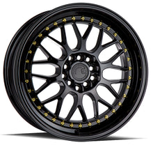 Charger l'image dans la galerie, AH021780510011435GB - Aodhan AH02 17X8 5X100 / 5X114.3 ET 35mm Gloss Black ( Gold Rivet) - Aodhan Wheels Canada