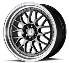 Charger l'image dans la galerie, AH021780510011435HB - Aodhan AH02 17X8 5X114.3 / 5X100 ET 35mm Hyper Black with Machined Lip - Aodhan Wheels Canada