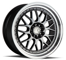 Charger l'image dans la galerie, AH021780510011435HB - Aodhan AH02 17X8 5X114.3 / 5X100 ET 35mm Hyper Black with Machined Lip - Aodhan Wheels Canada