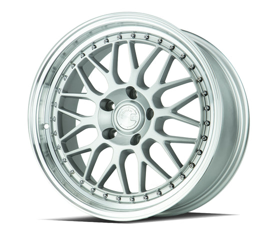 AH021885510035SML - Aodhan AH02 18X8.5 5X100 ET 35mm Silver with Machined Lip - Aodhan Wheels Canada