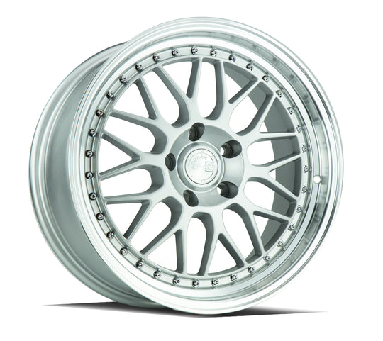 AH0218855114335SML - Aodhan AH02 18X8.5 5X114.3 ET 35mm Silver with Machined Lip - Aodhan Wheels Canada