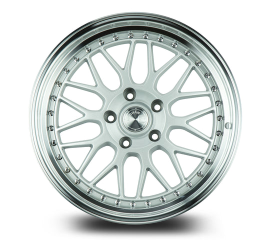 AH021885512035SML - Aodhan AH02 18X8.5 5X120 ET 35mm Silver with Machined Lip - Aodhan Wheels Canada