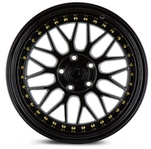 Load image into Gallery viewer, AH021895511430GB - Aodhan AH02 18X9.5 5X114.3 ET 30mm Gloss Black ( Gold Rivet) - Aodhan Wheels Canada