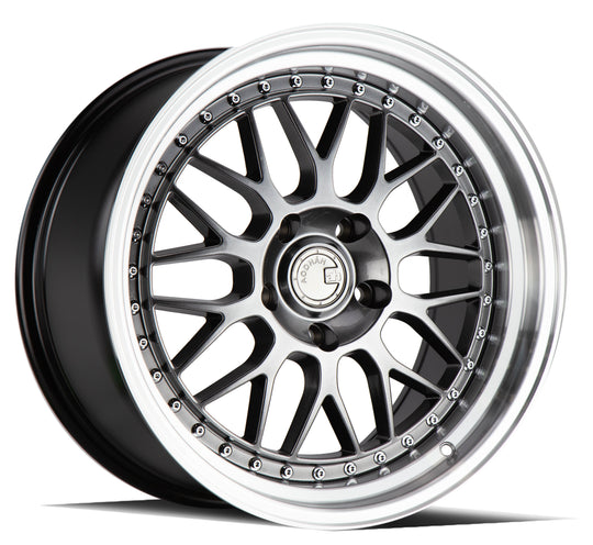 AH021895511430HB - Aodhan AH02 18X9.5 5X114.3 ET 30mm Hyper Black with Machined Lip - Aodhan Wheels Canada