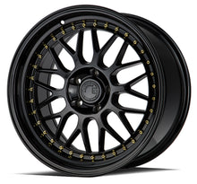 Load image into Gallery viewer, AH021895512035GB - Aodhan AH02 18X9.5 5X120 ET 35mm Gloss Black ( Gold Rivet) - Aodhan Wheels Canada