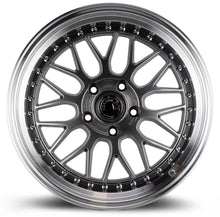 Charger l'image dans la galerie, AH021895512035HB - Aodhan AH02 18X9.5 5X120 ET 35mm Hyper Black with Machined Lip - Aodhan Wheels Canada