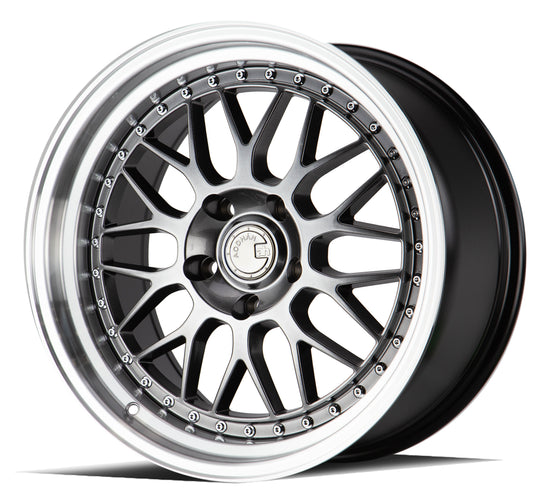 AH021895512035HB - Aodhan AH02 18X9.5 5X120 ET 35mm Hyper Black with Machined Lip - Aodhan Wheels Canada