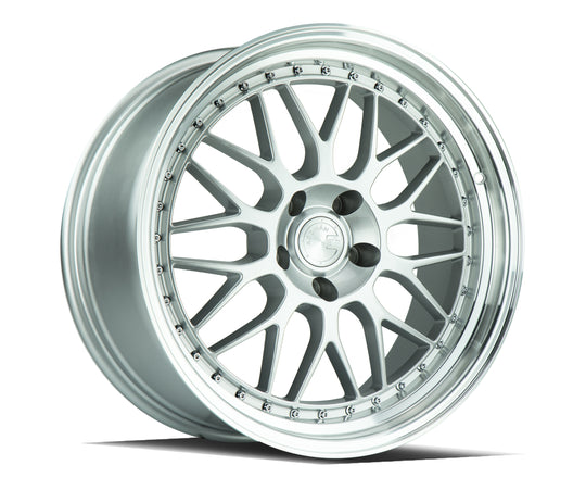 AH021895512035SML - Aodhan AH02 18X9.5 5X120 ET 35mm Silver with Machined Lip - Aodhan Wheels Canada