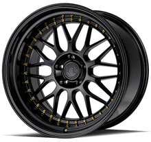 Load image into Gallery viewer, AH021911511415GB - Aodhan AH02 19X11 5X114.3 ET 15mm Gloss Black ( Gold Rivet) - Aodhan Wheels Canada