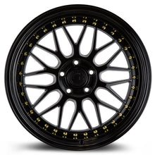 Load image into Gallery viewer, AH021995511412GB - Aodhan AH02 19X9.5 5X114.3 ET 12mm Gloss Black ( Gold Rivet) - Aodhan Wheels Canada