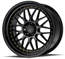 Load image into Gallery viewer, AH021995511412GB - Aodhan AH02 19X9.5 5X114.3 ET 12mm Gloss Black ( Gold Rivet) - Aodhan Wheels Canada