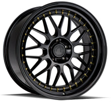 Load image into Gallery viewer, AH021995511412GB - Aodhan AH02 19X9.5 5X114.3 ET 12mm Gloss Black ( Gold Rivet) - Aodhan Wheels Canada