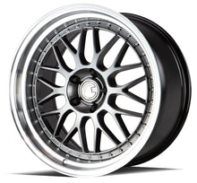 Charger l'image dans la galerie, AH021995511422HB - Aodhan AH02 19X9.5 5X114.3 ET 22mm Hyper Black with Machined Lip - Aodhan Wheels Canada
