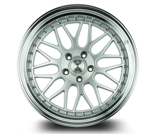 AH0219955114322SML - Aodhan AH02 19X9.5 5X114.3 ET 22mm Silver with Machined Lip - Aodhan Wheels Canada