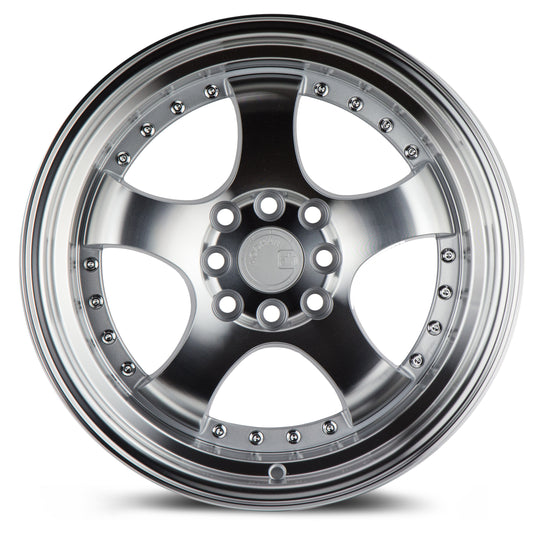 AH0316804100114315SMF - Aodhan AH03 16X8 4X114.3 / 4X100 ET 15mm Silver with Machined Face - Aodhan Wheels Canada