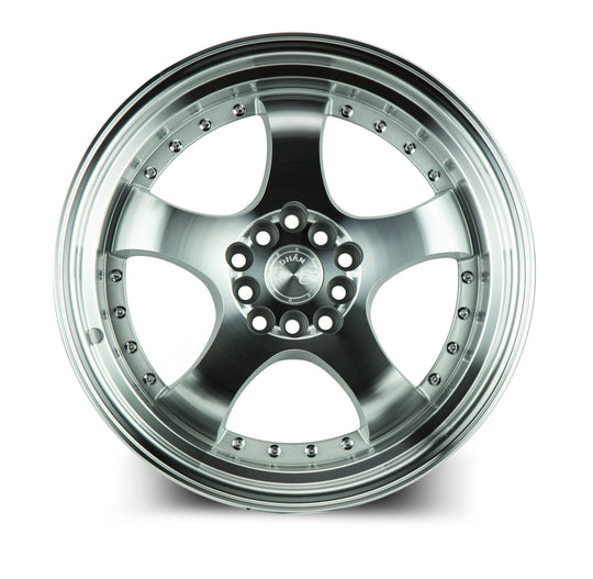AH0317905100114325SMF - Aodhan AH03 17X9 5X100 / 5X114.3 ET 25mm Silver with Machined Face - Aodhan Wheels Canada