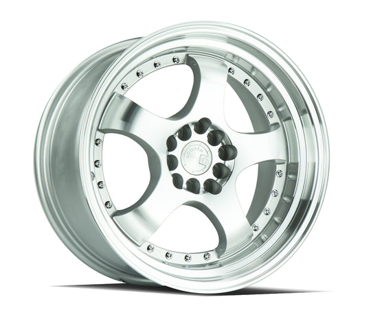 AH0317905100114325SMF - Aodhan AH03 17X9 5X100 / 5X114.3 ET 25mm Silver with Machined Face - Aodhan Wheels Canada