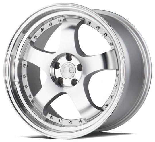 AH03181055114325SMF - Aodhan AH03 18X10.5 5X114.3 ET 25mm Silver with Machined Face - Aodhan Wheels Canada