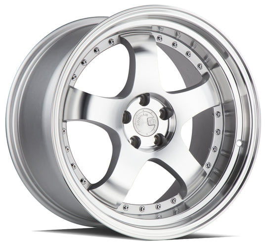 AH03181055114325SMF - Aodhan AH03 18X10.5 5X114.3 ET 25mm Silver with Machined Face - Aodhan Wheels Canada